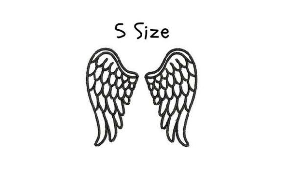 Angel Wings Embroidery Design