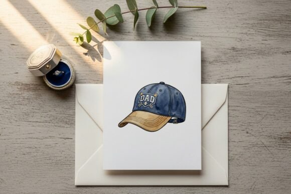 Blue Baseball Cap with Dad Embroidery