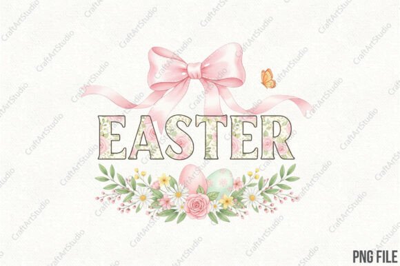 Embroidery Easter Coquette PNG