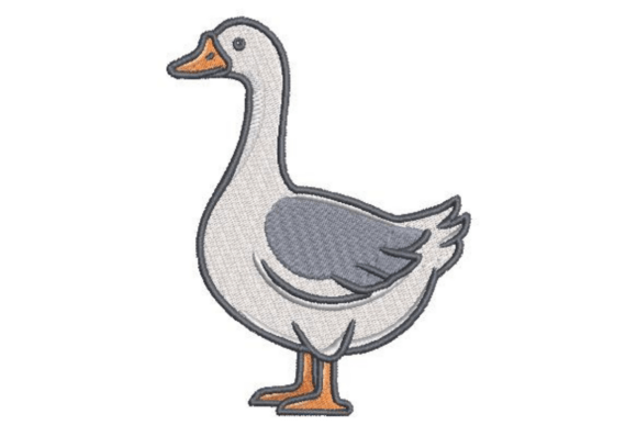 Farm Goose Embroidery