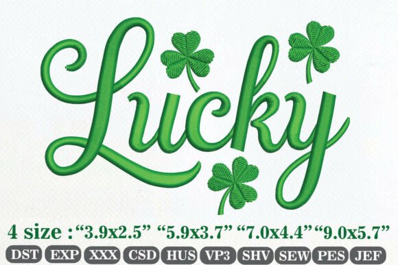 Lucky Embroidery Design