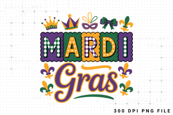 Mardi Gras Embroidery Design